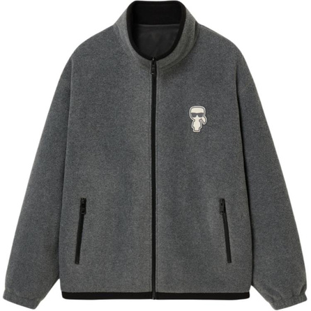KARL LAGERFELD FW25 Outdoor Warm Windproof Comfortable Fleece Stand Collar Jacket Short Padded Coat Men's