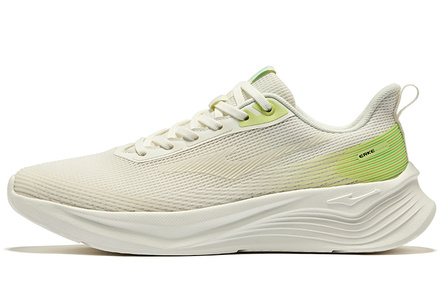 Erke Cushioning, Wear Resistant Low Top Running Shoes Men's Microcrystal White