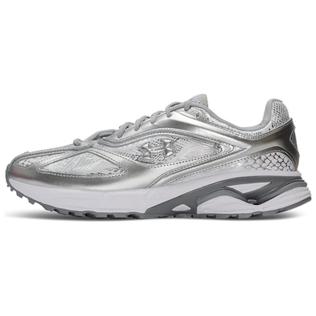 Under Armour Apparition Trendy Sports Slip-Resistant Wear-Resistant Low-Top Casual Shoes Unisex Silver