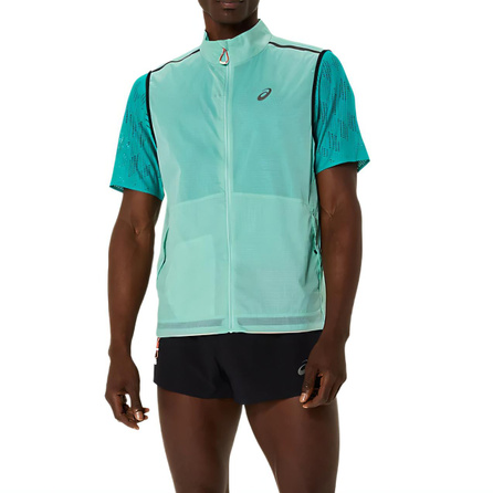 Asics Metarun PACKABLE GILET Comfortable Soft Versatile Vest Men's Green