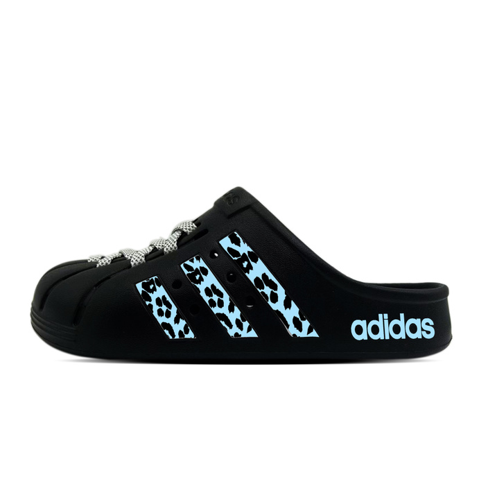 [Custom Shoes] adidas ADILETTE CLOGS Street Trendy Fashion Versatile Comfortable Casual Clog Shoes Unisex Blue