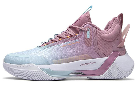 XTEP Cushioning Wear-Resistant Low-Top Basketball Shoes Men's Brocade Gourd Purple