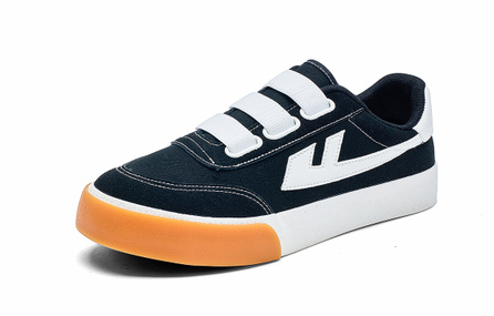 Warrior Unisex Campus Classic Casual Comfortable Anti-Slip Wear-Resistant Low-Top Skate Shoes Black White