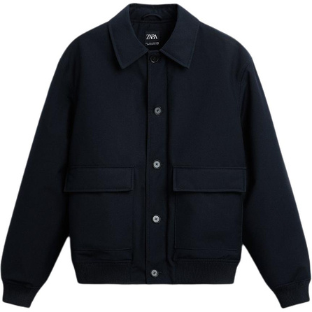 ZARA Jackets Men Blue