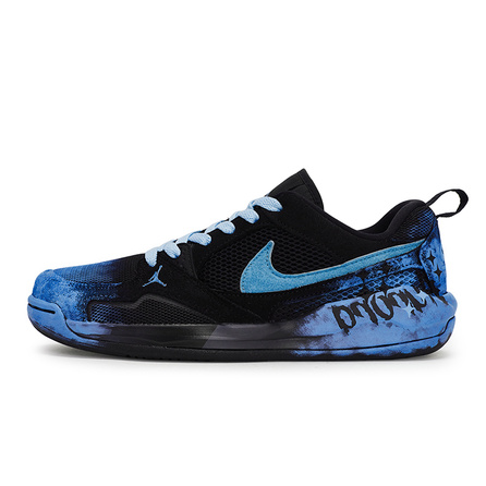 [Custom Sneakers] Jordan CMFT Era REGO Hot Dog Aurora Prism Blue Simple Casual Contrast Color Durable Low-Top Lifestyle Shoes Unisex Black-Blue