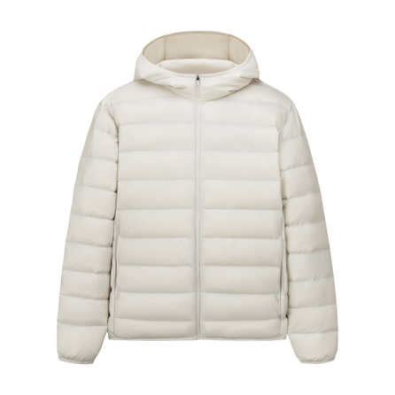 Anta Lightweight Outdoor 85 Down Lightweight Hooded Warm Versatile Simple Classic Windproof Water-Repellent Lightweight Down-Proof Non-Bulky Down Jacket Men's