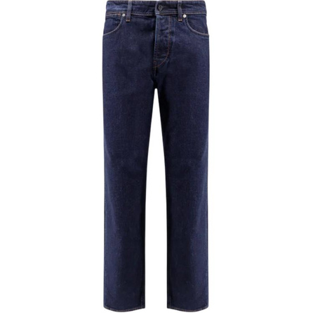 STONE ISLAND Solid Button Slim Fit Logo Jeans Men's