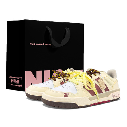 Custom Sneakers: adidas neo Entrap 'Cute Trail' Gift Bag Campus Girly Simple Low-Top Sneakers Unisex Cheese Color
