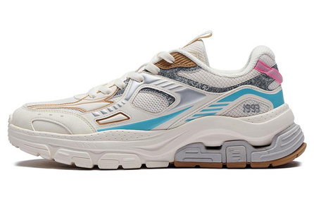361° Anti Slip Wear Resistant Low Top Sports Casual Shoes Men's Beige Blue Brown