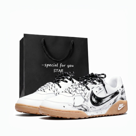 [Custom Sneakers] Nike Terra Manta Special Gift Bag Chinese Style Hand-Painted Sketch Graffiti Campus Minimalist Versatile Fashion Trendy Premium Vintage Classic Low-Top Sneakers Men's White Black