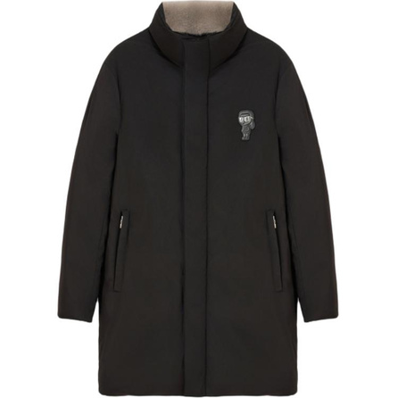 KARL LAGERFELD Outdoor Sports Warm Windproof FW25 Mink Fur Collar Long Sleeve Down Jacket Men's