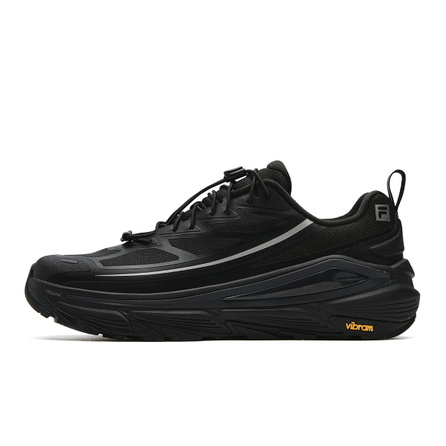 FILA DOLO Sports Fashion Classic Comfortable Versatile Minimalist Trend Wear-Resistant Wrap Support Lightweight Low-Top Outdoor Functional Shoes Men's Black