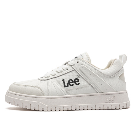 Lee Split Leather Textile Summer Breathable Mesh Splicing Trendy Versatile Thick Sole Height Increasing Sports Casual Trendy Shoes Old Money Style Low-Top Skate Shoes Men's
