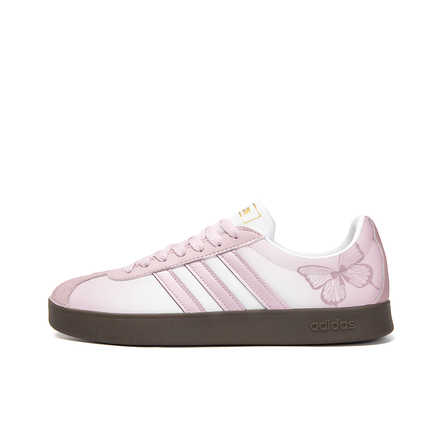 [Custom Sneakers] adidas neo VL Court 2.0 'White Moonlight in the Flower Pond' Unisex Fashion Versatile Slip-Resistant Wear-Resistant Low-Top Skate Shoes Pink