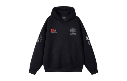 CLOT CLOTTEE 360G Pure Cotton American High Street Vintage Heavyweight Chinese Trendy Embroidered Brand Letter Direct Print Logo Casual Loose Versatile Comfortable Fashion Trendy Minimalist Daily Commute Hoodie Unisex