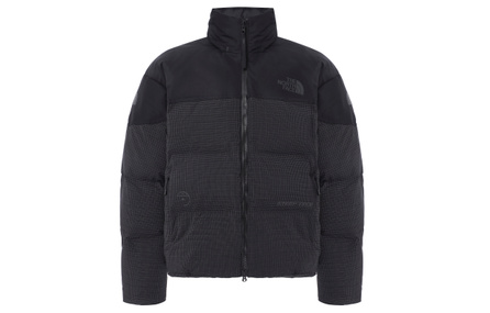 THE NORTH FACE RMST Steep Tech Nuptse Patchwork Stowable Hood Zipper Down Jacket Men's Black