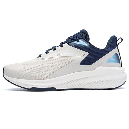 361° Comfortable Cushioned Wear-Resistant Low-Top Running Shoes Men's Oat Milk Blue