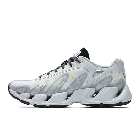 FILA VETTA Series V-Toe Shoes Fashion Personality Trendy Functional Retro Hollow Design Versatile Casual Sports Commute Daily Comfort Cushioning Wear-Resistant Breathable Lightweight Low-Top Dad Shoes Men's Space Silver/Dusk Gray