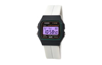 CASIO Custom Series Green Resin Case F-91WM-3A Custom 'Sugar Frost Hacker' Quartz Movement Stainless Steel Band Japanese Korean Watch Men's Black Dial Фиолетовое зеркало