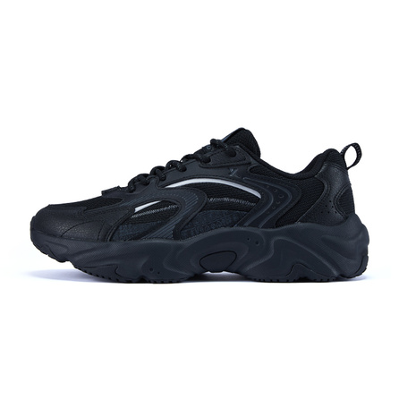 Xtep Men's Retro Chunky Low-Top Dad Shoes Black