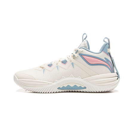 LiNing Furious Thunderstorm SE Lightweight Flexible Stable Support Wrap Torsion Fabric TPU Cushioning Anti-Slip Wear-Resistant Breathable Responsive Grip Low-Top Basketball Shoes Men's Cream White