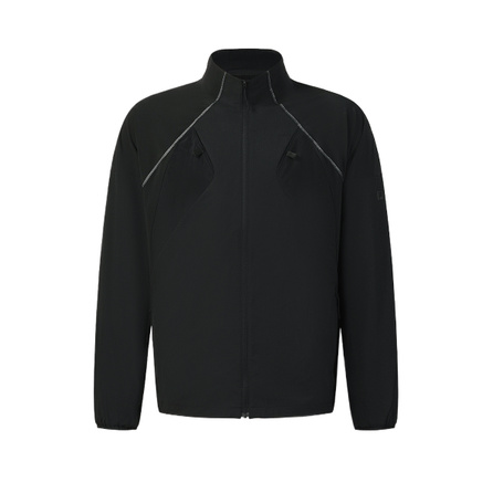 FILA Long Sleeve Stand Collar Solid Woven Jacket Men's