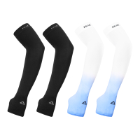 Peak Arm Sleeves Sun Protection Cycling Fishing UV-Proof Ice-Cool Thin Breathable High Elastic Summer Arm Protector Unisex Прохладный черный + градиент с морской солью