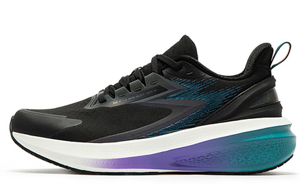 361° Rainy Day 7.0 Cushioned Slip-Resistant Water-Resistant Low-Top Running Shoes Men's Obsidian Black/Sea Cyan
