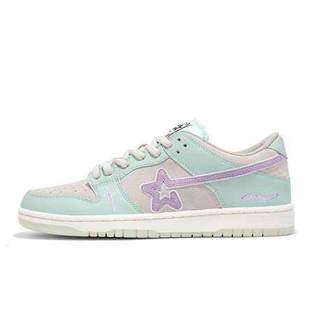 RIPSTAR SKBD Low Slip Resistant Abrasion Resistant Low top Skateboard Shoes Unisex Digital Mint