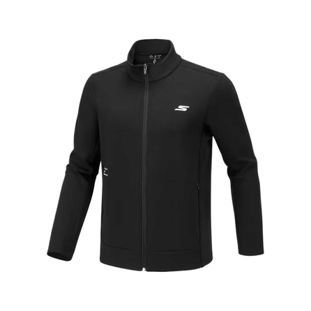 Skechers Breathable Comfort Solid Color Classic Long Sleeve Jacket Men's