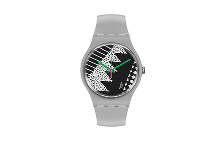 SWATCH Unisex 41mm Black Watch SO32M102