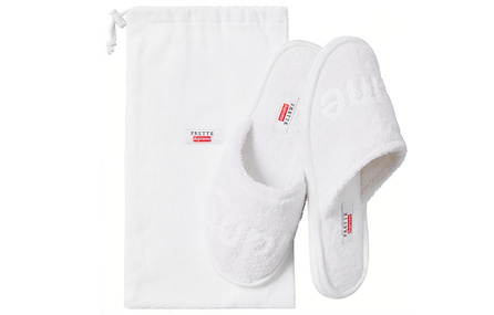 Frette Slippers x Supreme Flat Closed-Toe Fashion Slides Unisex White