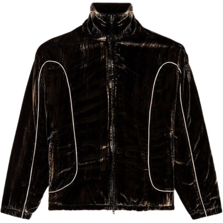 DIESEL Contrast Color Binding Detail Zip-Up Jacket Coat Men's