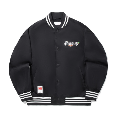 China LiNing x Henry Jones Artist Collaboration Back Letter Print Single-Breasted Soft Comfort Breathable Versatile Jacket Coat Men's