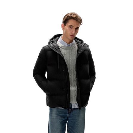 Tommy Hilfiger Water-Repellent Outdoor Casual 90% Goose Down Hooded Zip Jacket Men's