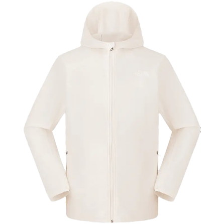 THE NORTH FACE SS25 Comfort Simple Zip Outdoor Long Sleeve Breathable Windproof UV Protection Sun Shirt Men's QLI/Dune White