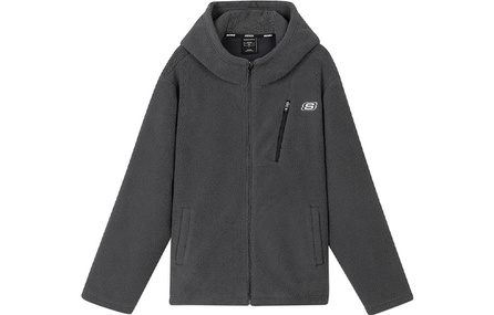 Skechers Loose Warm Sherpa Hooded Jacket Men's