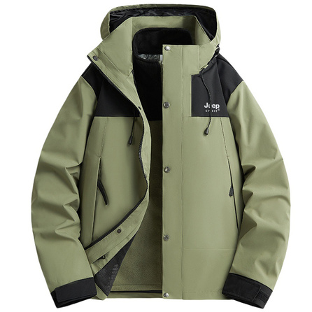 JEEP SPIRIT Mountain Versatile Waterproof And Windproof Windbreaker Jacket Unisex
