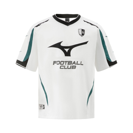 Mizuno ESSENTIAL Series Brand Logo Letter V-Neck Loose Short Sleeve T-Shirt Unisex