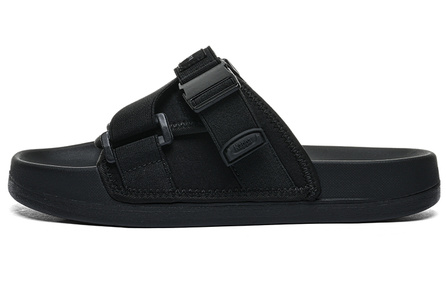 Kappa EVA PU Ethylene Vinyl Acetate Polyurethane Slip-Resistant Abrasion-Resistant Slide Slippers Unisex Black