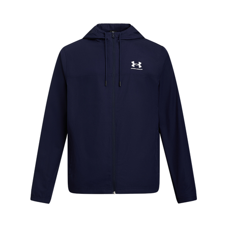 Under Armour Rival SS25 Fashion Comfortable Versatile Hooded Jacket Coat Men's Navy Blue 410