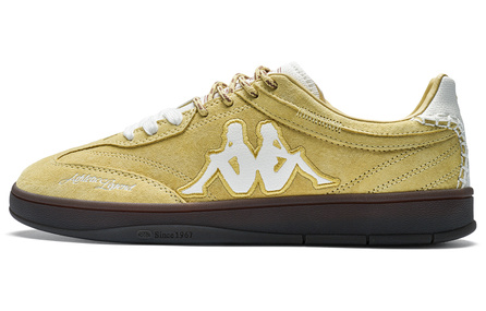 Kappa Tifo Back-to-Back Comfortable Classic Fashion Simple Versatile Thin Sole Anti-Slip Wear-Resistant Low-Top Sneakers Unisex Reed Yellow