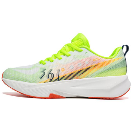 361° 'Ling Feng' Comfortable Versatile Wear-Resistant Supportive Slip-Resistant Low-Top Sprint Running Shoes Men's Yellow Orange