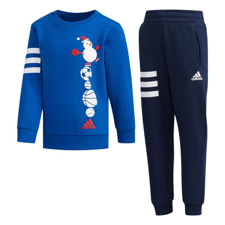 adidas LK GFX CREW Casual Sportswear Set Comfortable Soft Fashion Versatile Kids