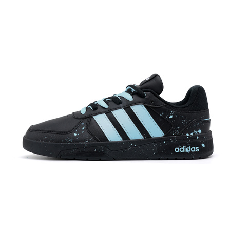 Custom Sneakersadidas neo Courtbeat Dark Star Indigo Unique Design Splatter Paint Unisex Low-Top Skate Shoes Black Blue