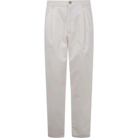 Brunello Cucinelli SS25 Solid Color Zipper Button Trousers Suit Pants Men's