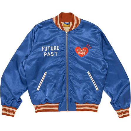 HUMAN MADE SS26 SS26 Heart Logo Print Baseball Collar Zip Jacket Unisex
