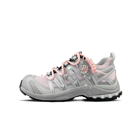 [Custom Sneakers] SALOMON XA PRO 3D Pink Mist Twin Stars Outdoor Sports Hiking Comfortable Commute Walking Couple Dopamine Fresh Versatile Campus Low-Top Running Shoes Unisex