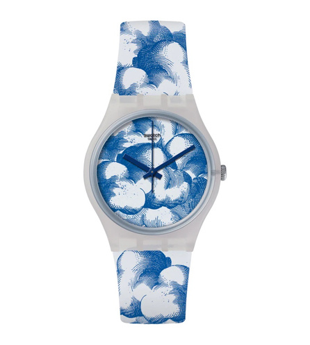 SWATCH Unisex 34mm Blue Watch GE263
