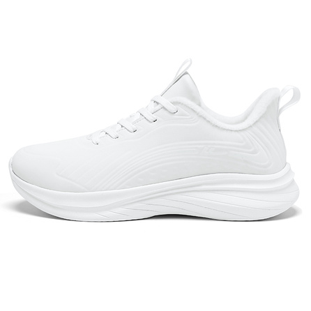 Warrior Fashion Versatile Fleece-Lined Comfortable Wear-Resistant Lightweight Warm Low-Top Casual Running Shoes Unisex